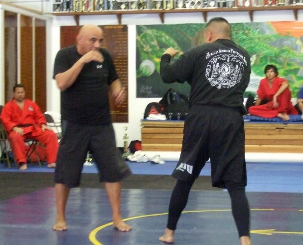 Sifu Ron Estella prepares for action